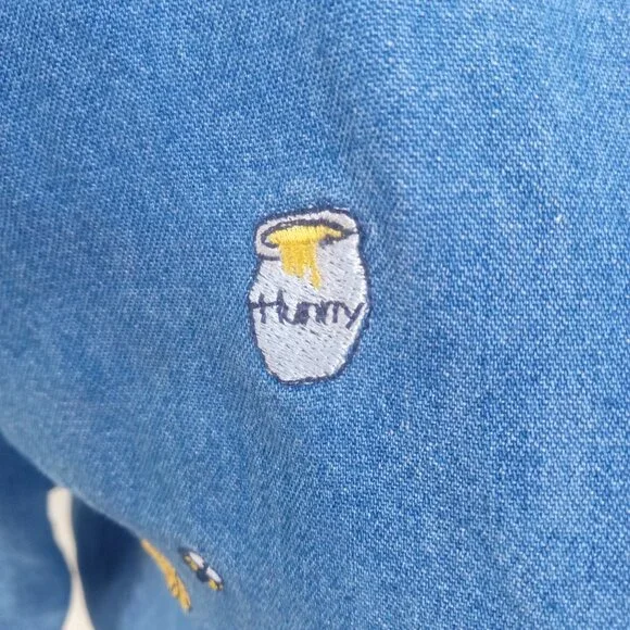 Vintage 90’s Denim Winnie The Pooh Buttondown - Picture 2 of 16